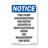 Fire Pump Disconnection And Meter Located
