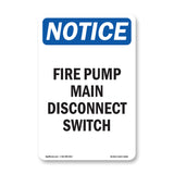 Fire Pump Main Disconnect Switch