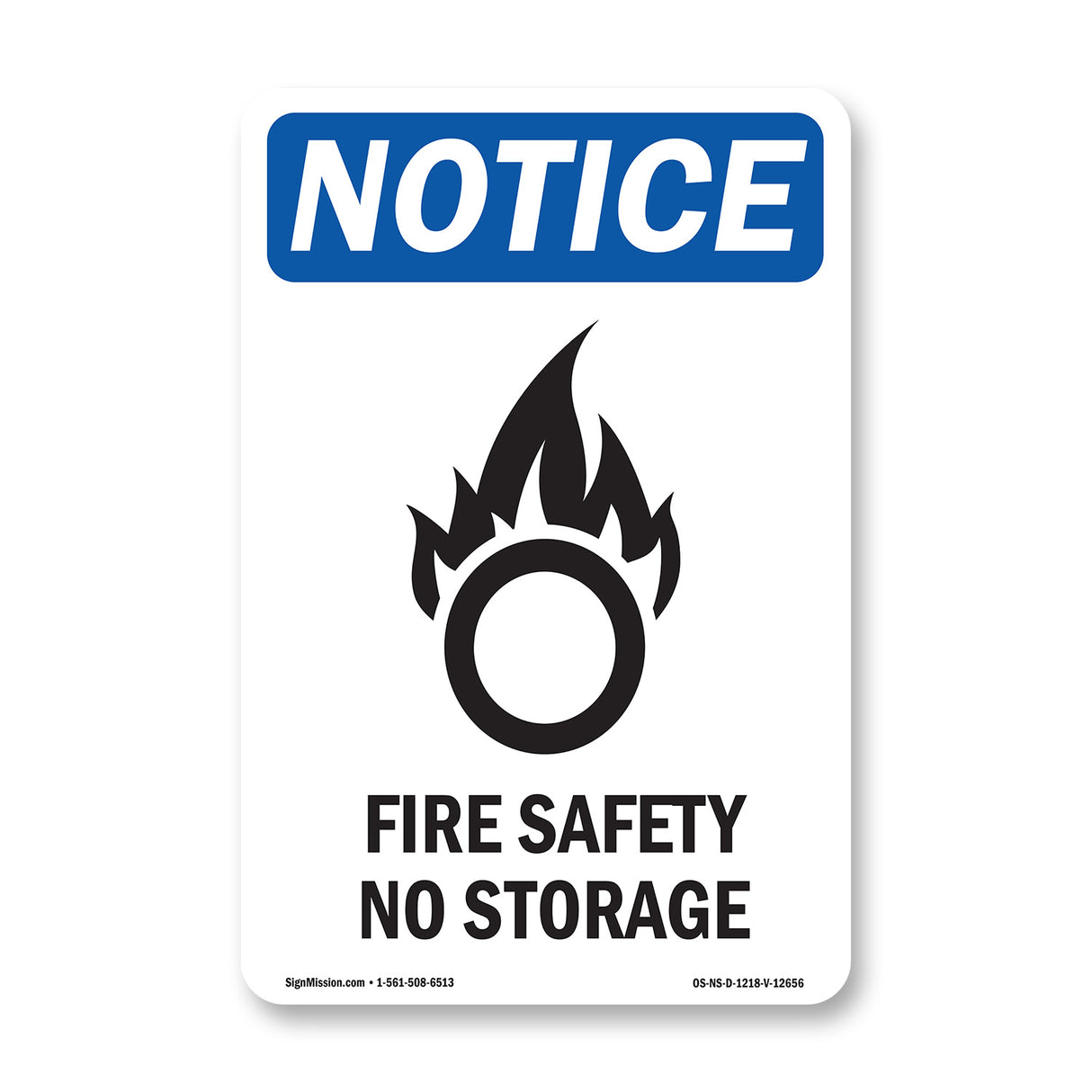 Fire Safety No Storage