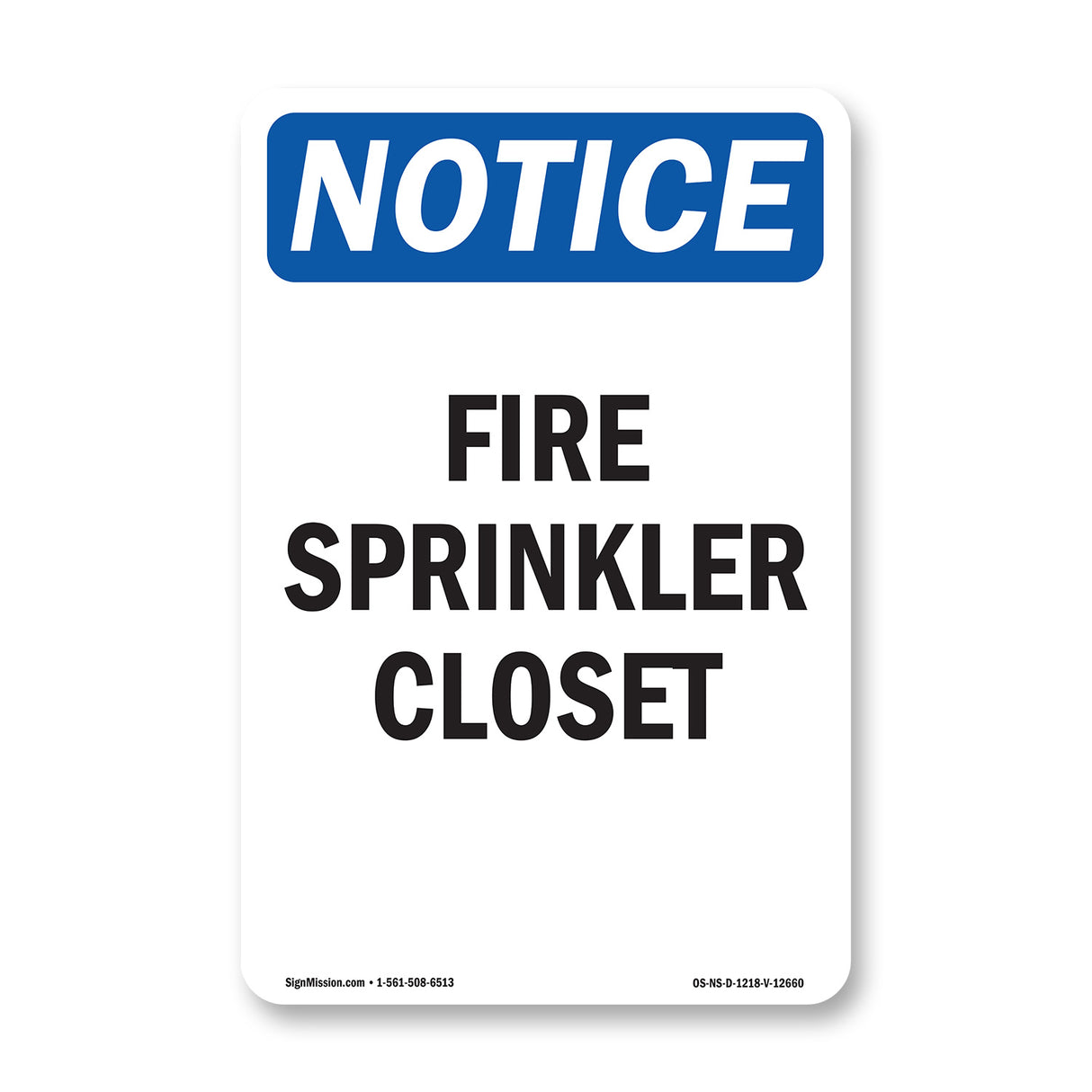 Fire Sprinkler Closet