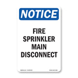 Fire Sprinkler Main Disconnect