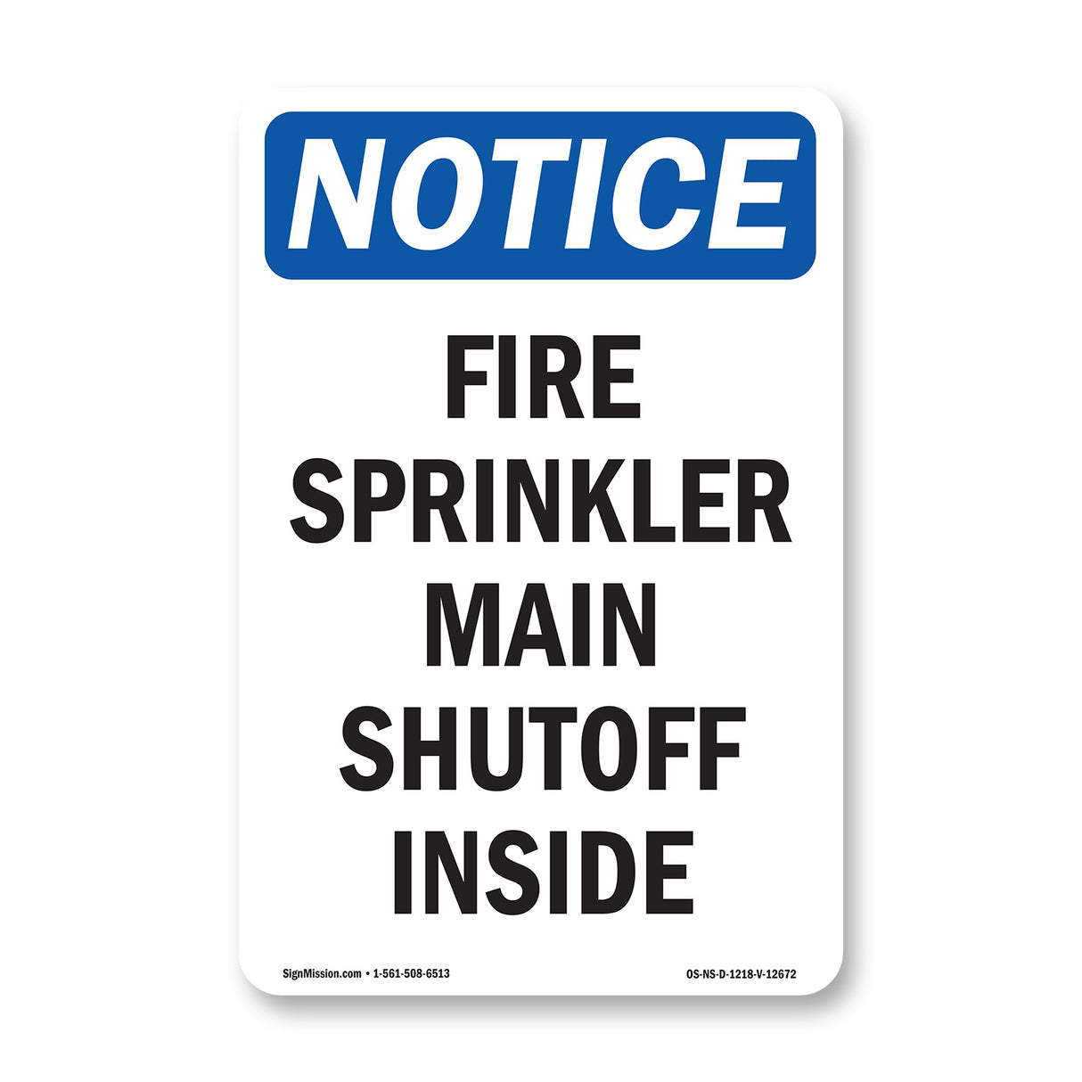 Fire Sprinkler Main Shutoff Inside