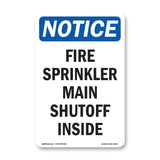 Fire Sprinkler Main Shutoff Inside