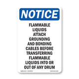 Flammable Liquids Attach Grounding And Bonding Sign