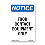 Food Contact Equipment Only