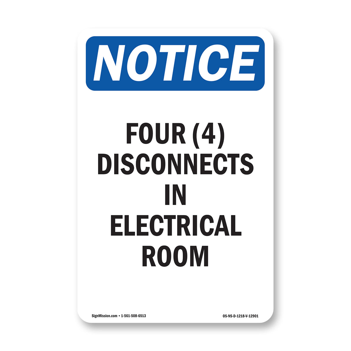 Four (4) Disconnects In Electrical Room