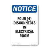 Four (4) Disconnects In Electrical Room