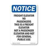 Freight Elevator No Passengers Sign