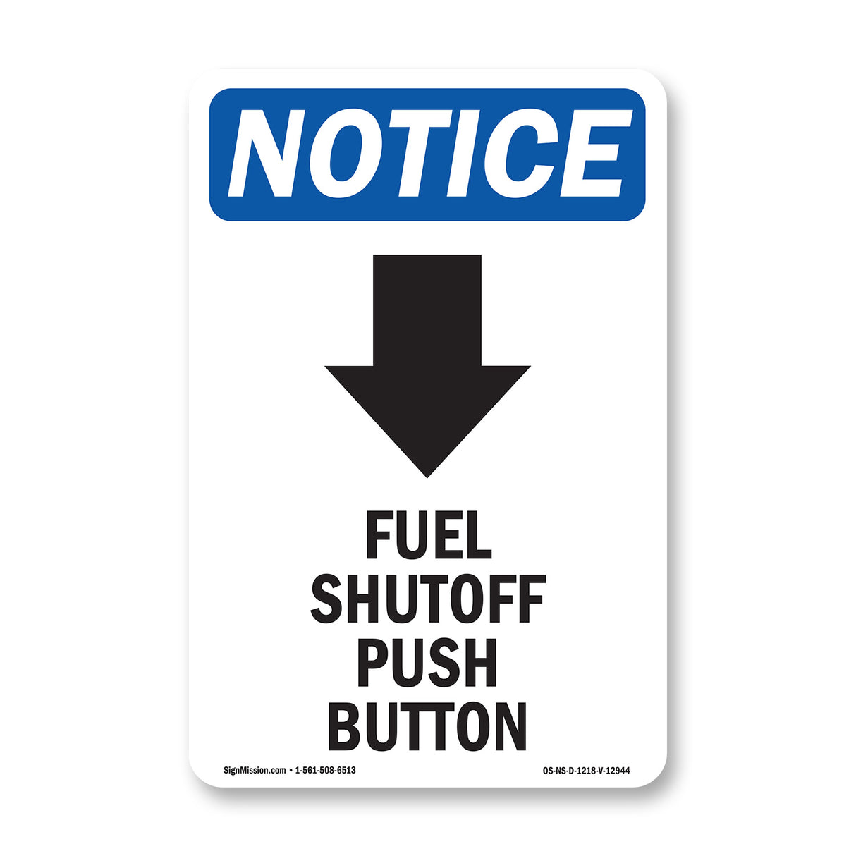 Fuel Shutoff Push Button [Down Arrow]