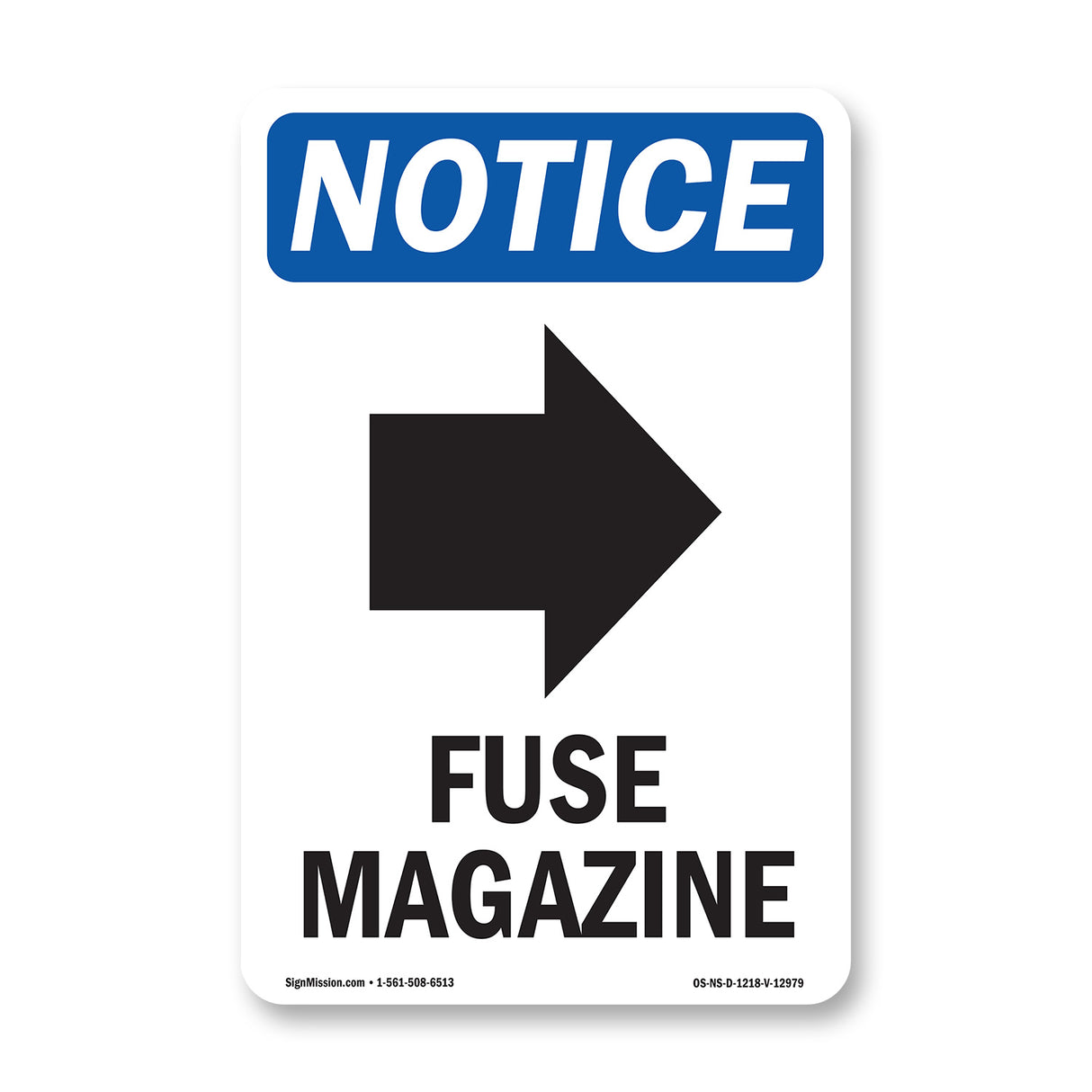 Fuse Magazine [Right Arrow] Sign With Symbol