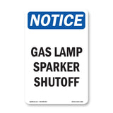 Gas Lamp Sparker Shutoff