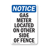 Gas Meter Located On Other Side Of Fence