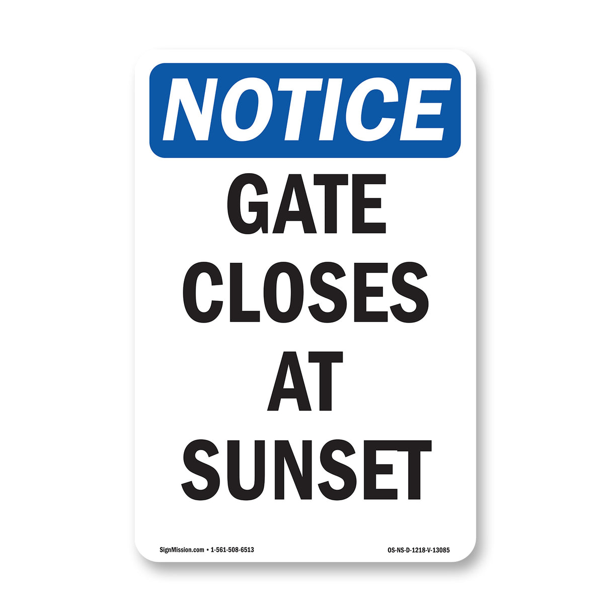 Gate Closes At Sunset