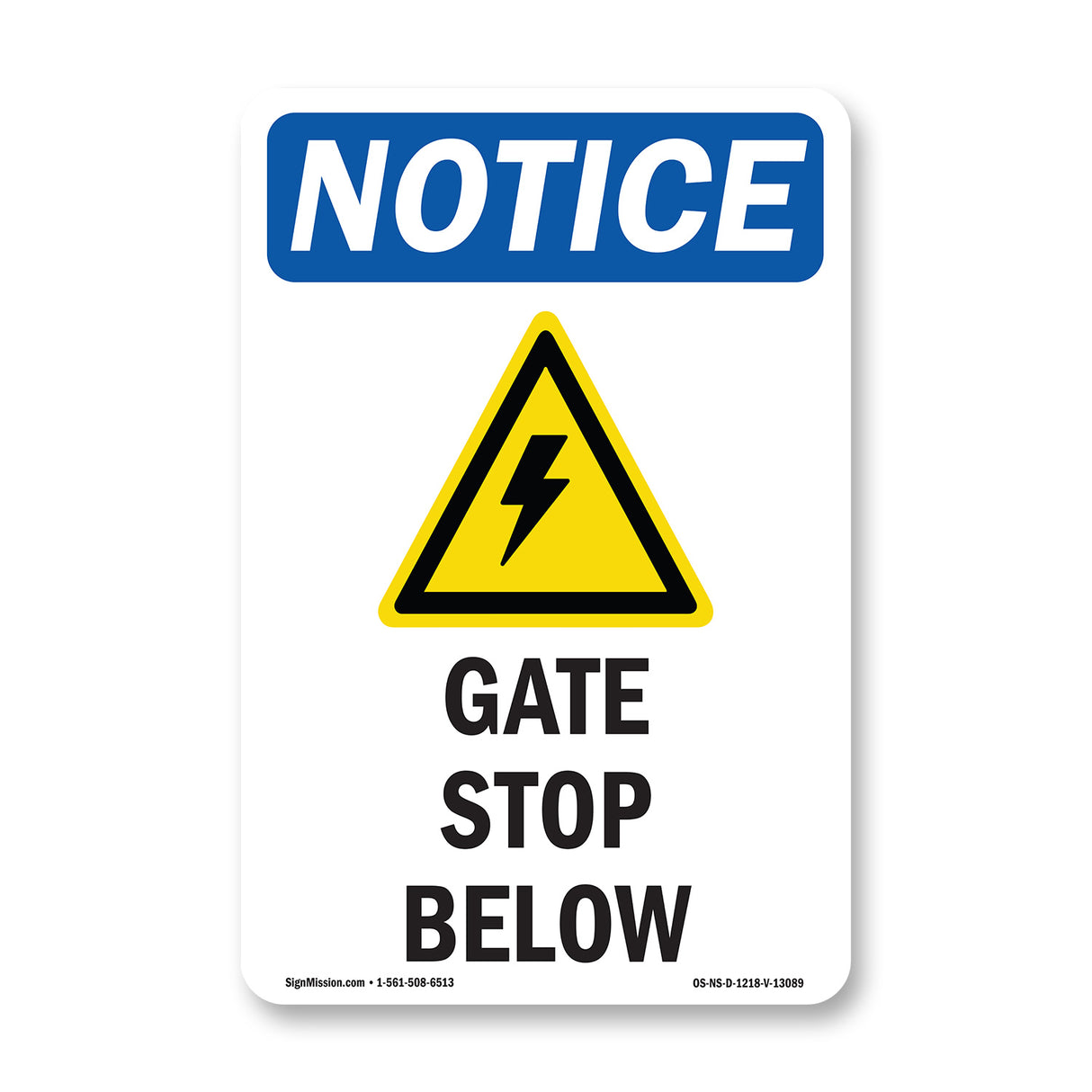 Gate Stop Below