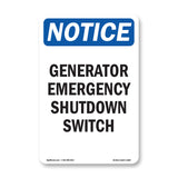 Generator Emergency Shutdown Switch