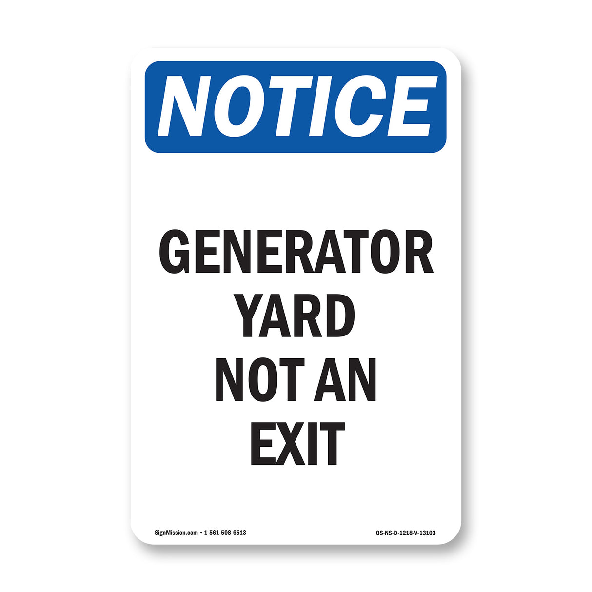 Generator Yard Not An Exit