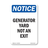 Generator Yard Not An Exit