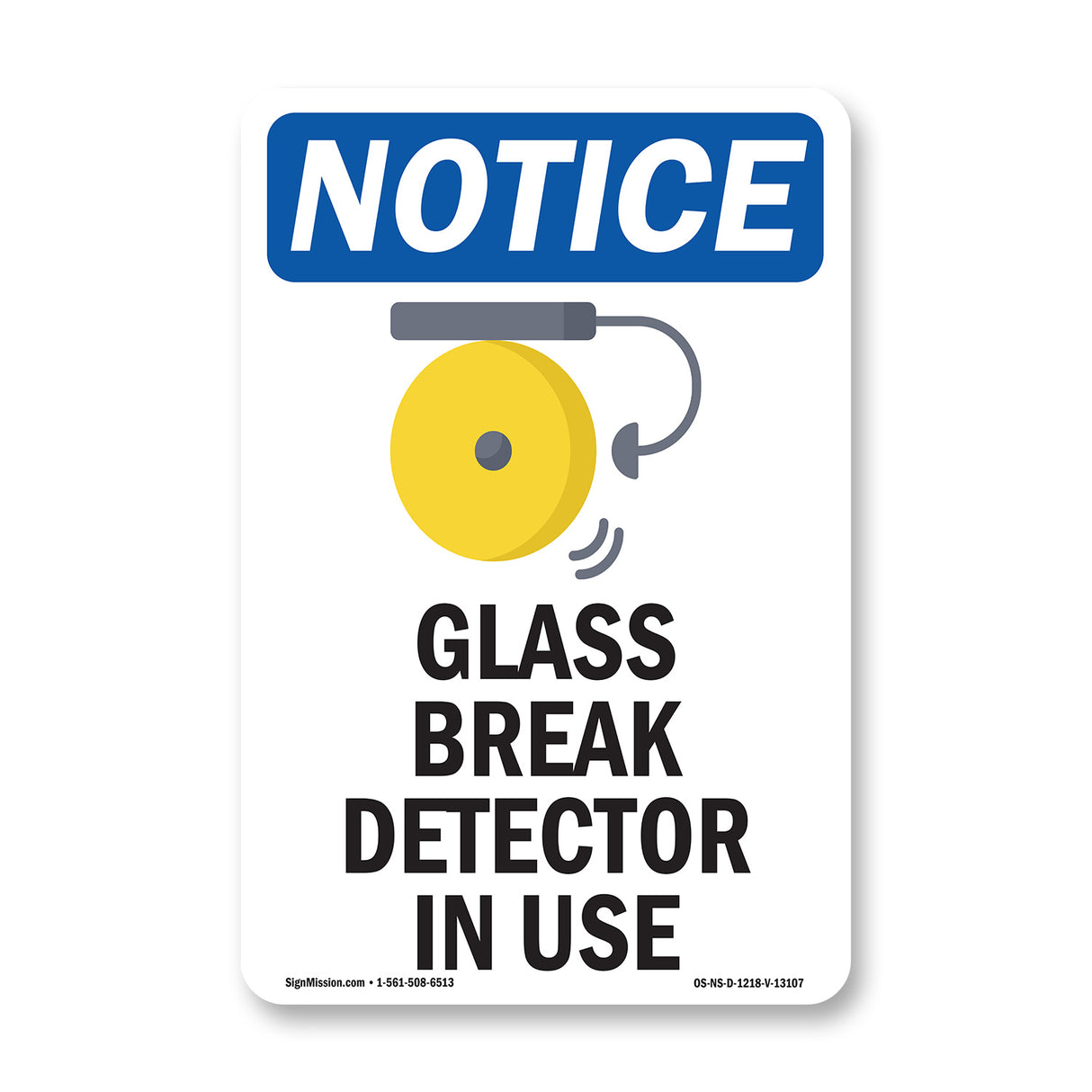 Glass Break Detector In Use