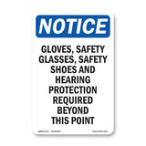 Gloves, Safety Glasses, Safety Shoes And