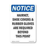 Hairnet, Shoe Covers & Rubber Gloves Are