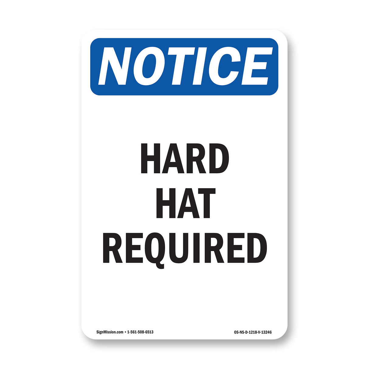 Hard Hat Required Sign