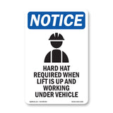 Hard Hat Required When Lift