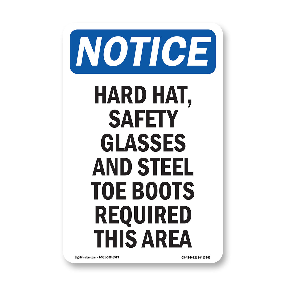 Hard Hat, Safety Glasses And Steel