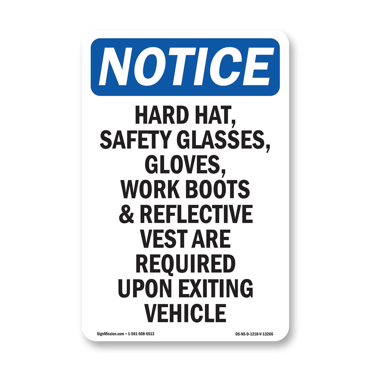 Hard Hat, Safety Glasses, Gloves,