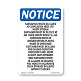 Hazardous Waste Satellite Accumulation Area