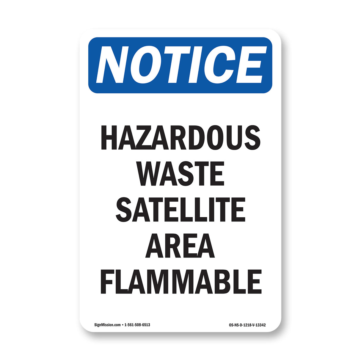 Hazardous Waste Satellite Area Flammable