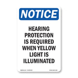 Hearing Protection Is Required When Yellow