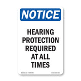 Hearing Protection Required At All Times