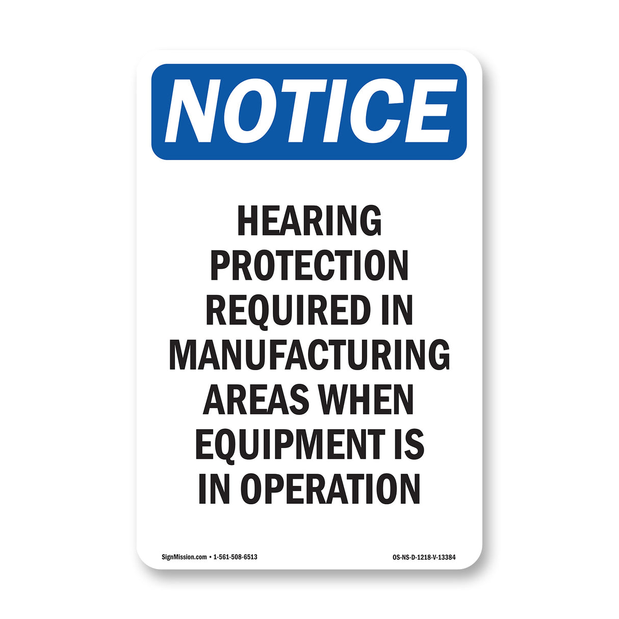 Hearing Protection Required In Manufacturing