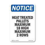 Heat Treated Pallets Maximum 18 High Maximum