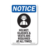 Helmet, Glasses &