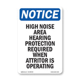 High Noise Area Hearing Protection Required