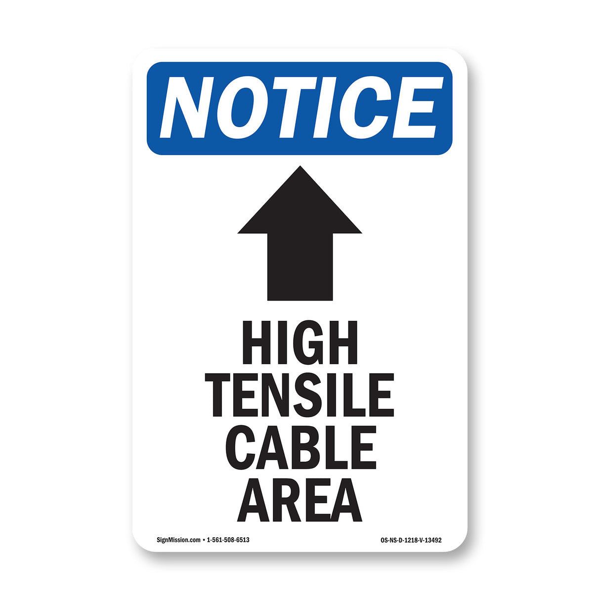 High Tensile Cable Area [Up Arrow]