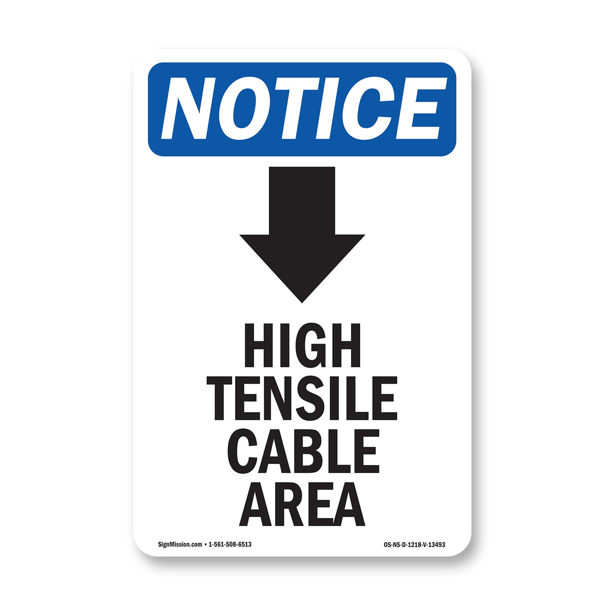 High Tensile Cable Area [Down Arrow]