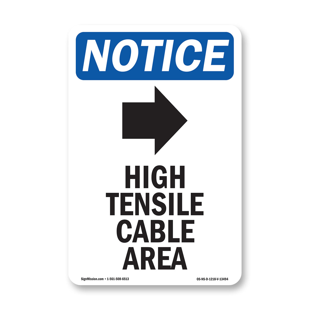High Tensile Cable Area [Down Arrow]