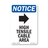 High Tensile Cable Area [Down Arrow]