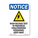High Voltage Test In Progress