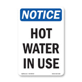 Hot Water In Use