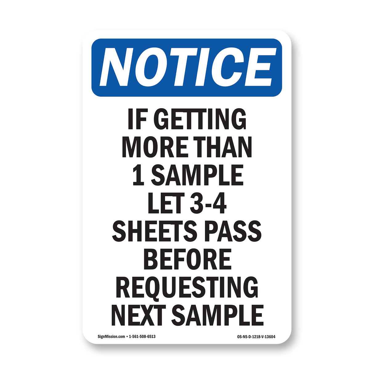 If Getting More Than 1 Sample Let 3-4 Sheets