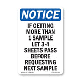 If Getting More Than 1 Sample Let 3-4 Sheets