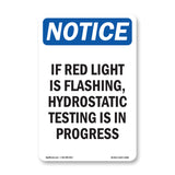 If Red Light Is Flashing, Hydrostatic