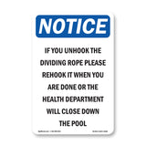 If You Unhook The Dividing Rope Please Rehook