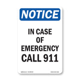 In Case Of Emergency Call 911