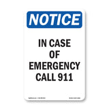 In Case Of Emergency Call 911