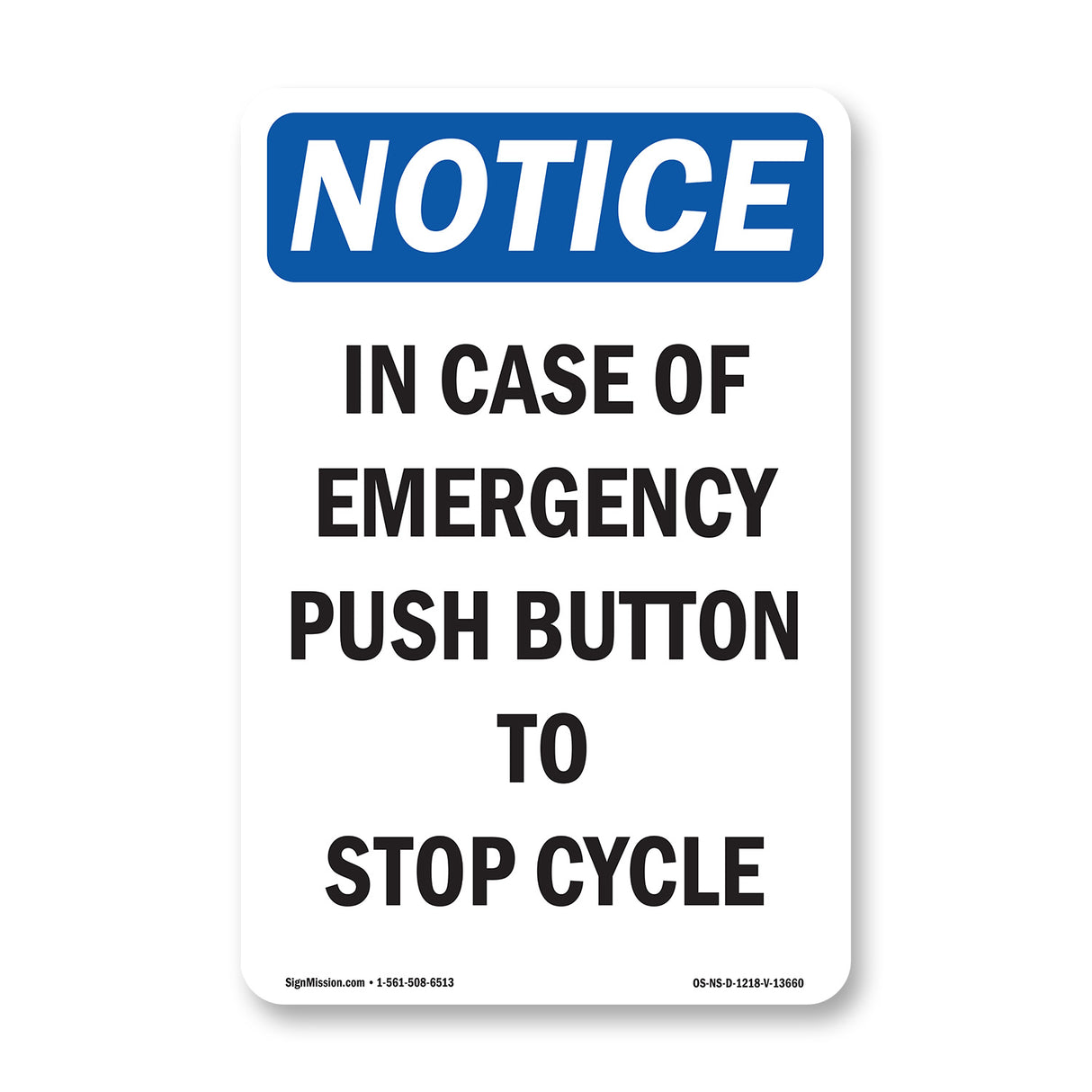 In Case Of Emergency Push Button