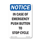 In Case Of Emergency Push Button